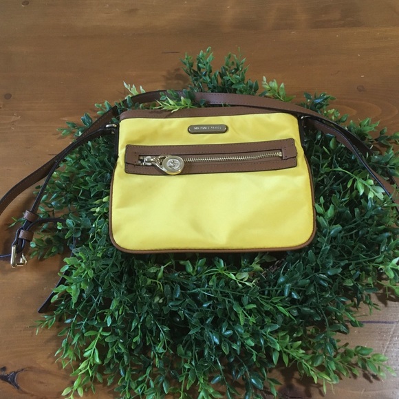 Michael Kors Yellow Crossbody Purse - Picture 2 of 13
